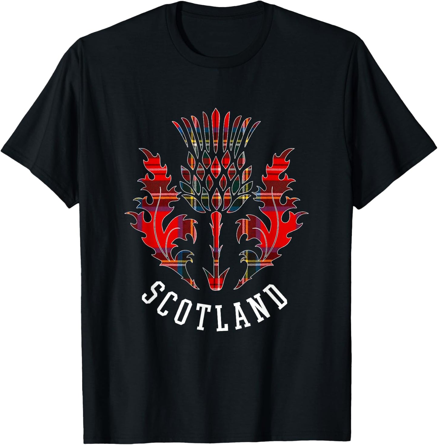 Scottish Scottish Thistle Scottish Emblem of Scotland , black T-Shirt - T-Shirt | Black