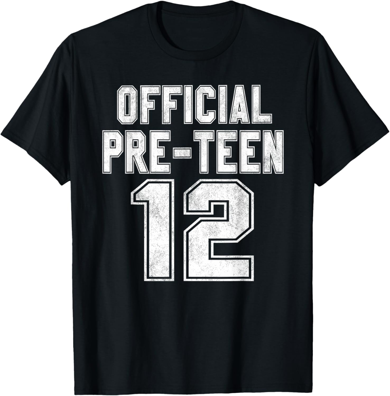 12 Official Pre-Teen 12th Birthday Boy Gifts 12 Year Old T-Shirt - T-Shirt | Black