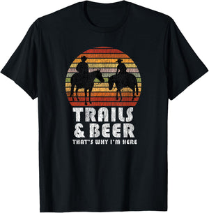 Funny Camping Saying | Horse Trail Riding Women T-Shirt - T-Shirt | Black