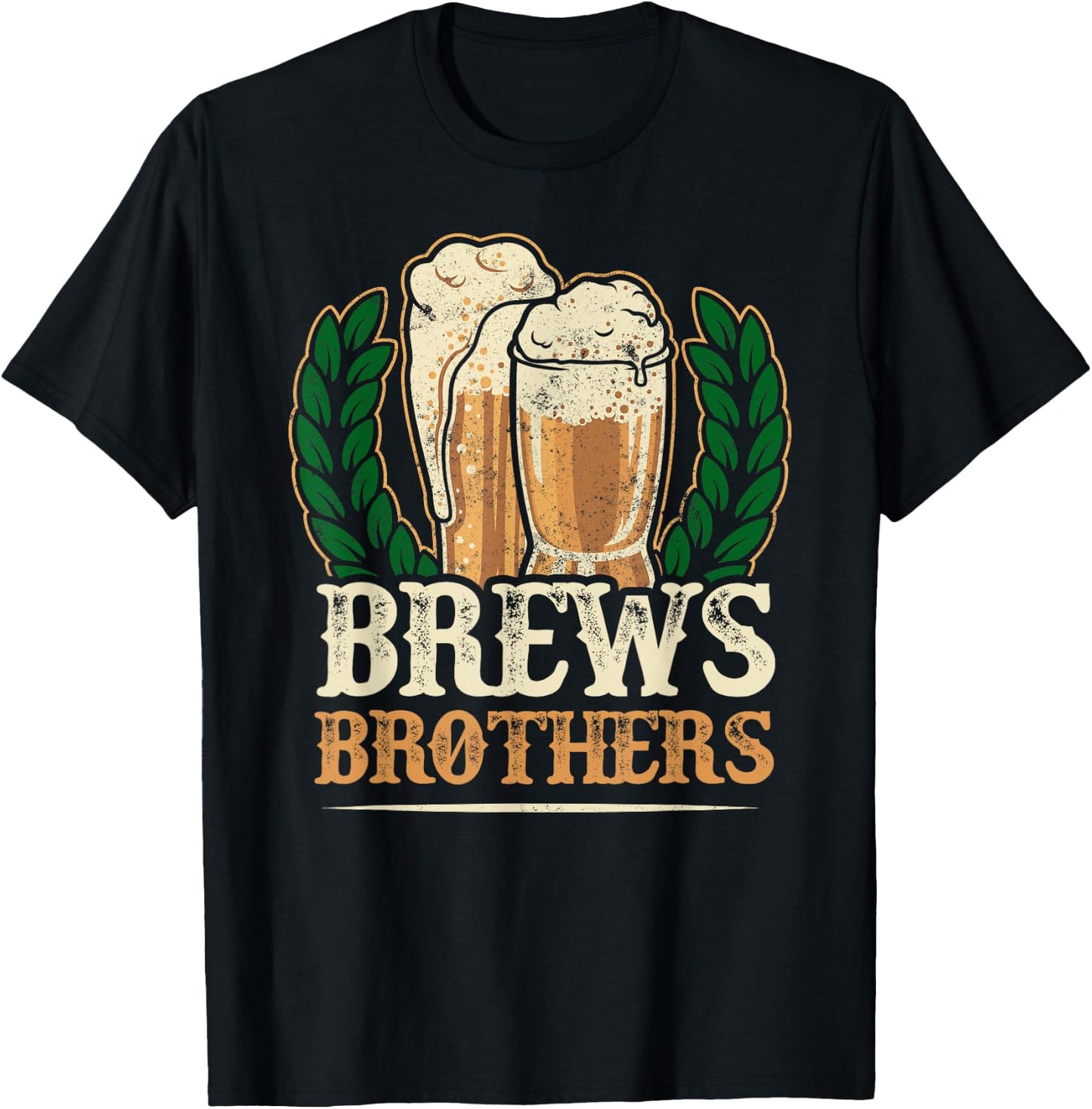 Home Brewer Beer Brews Brothers T-Shirt - T-Shirt | Black