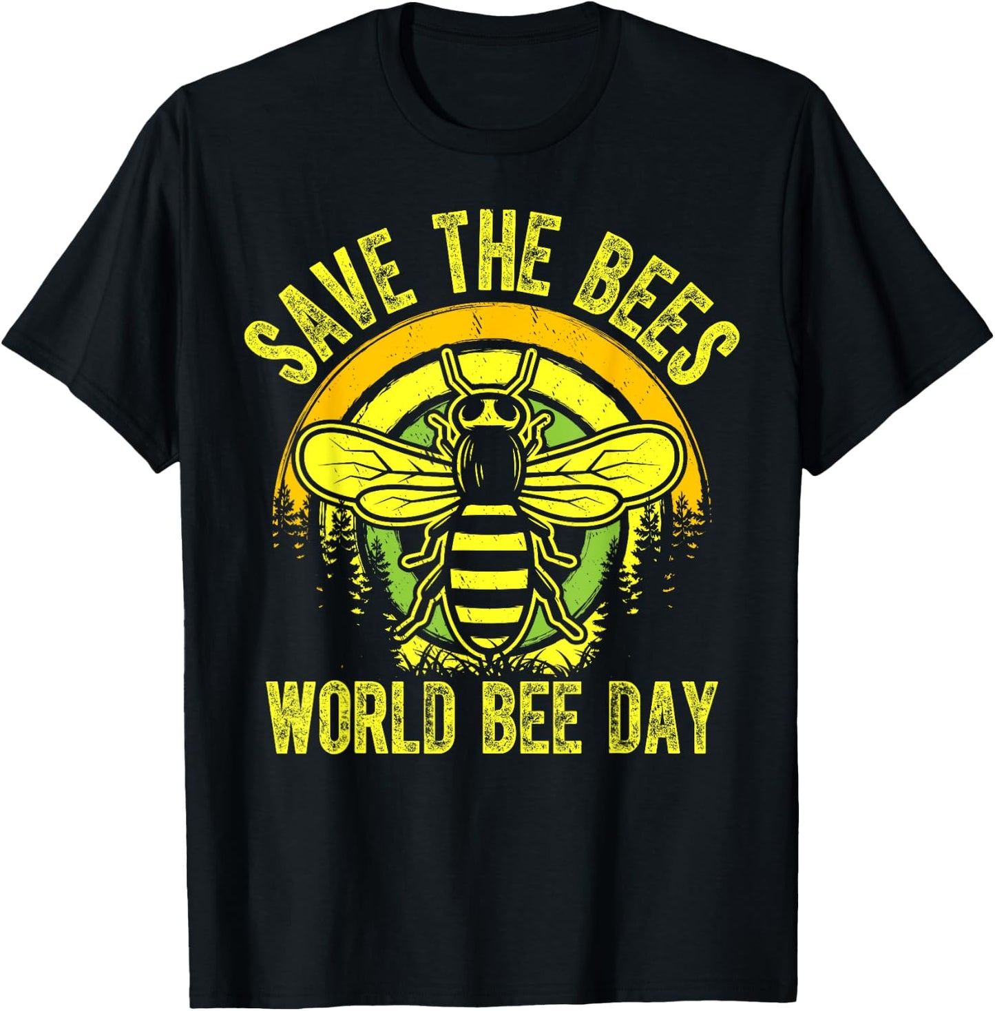 World Bee Day - Save The Bees World Bee Day T-Shirt - T-Shirt | Black