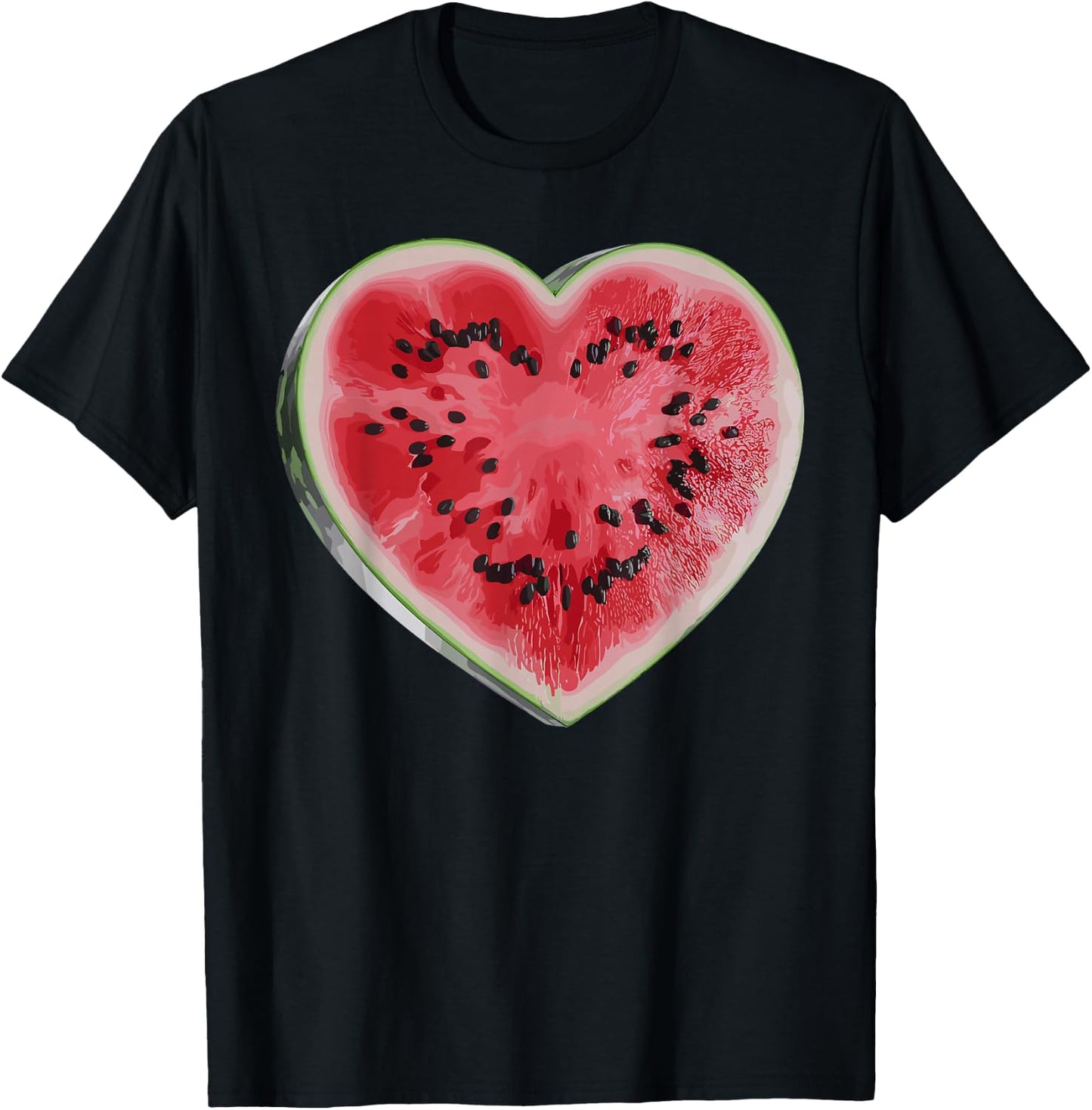 Cool Watermelon Graphic Women Fruit Watermelon Lover T-Shirt - T-Shirt | Black