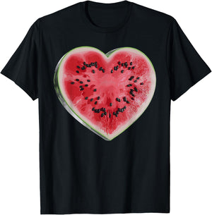 Cool Watermelon Graphic Women Fruit Watermelon Lover T-Shirt - T-Shirt | Black