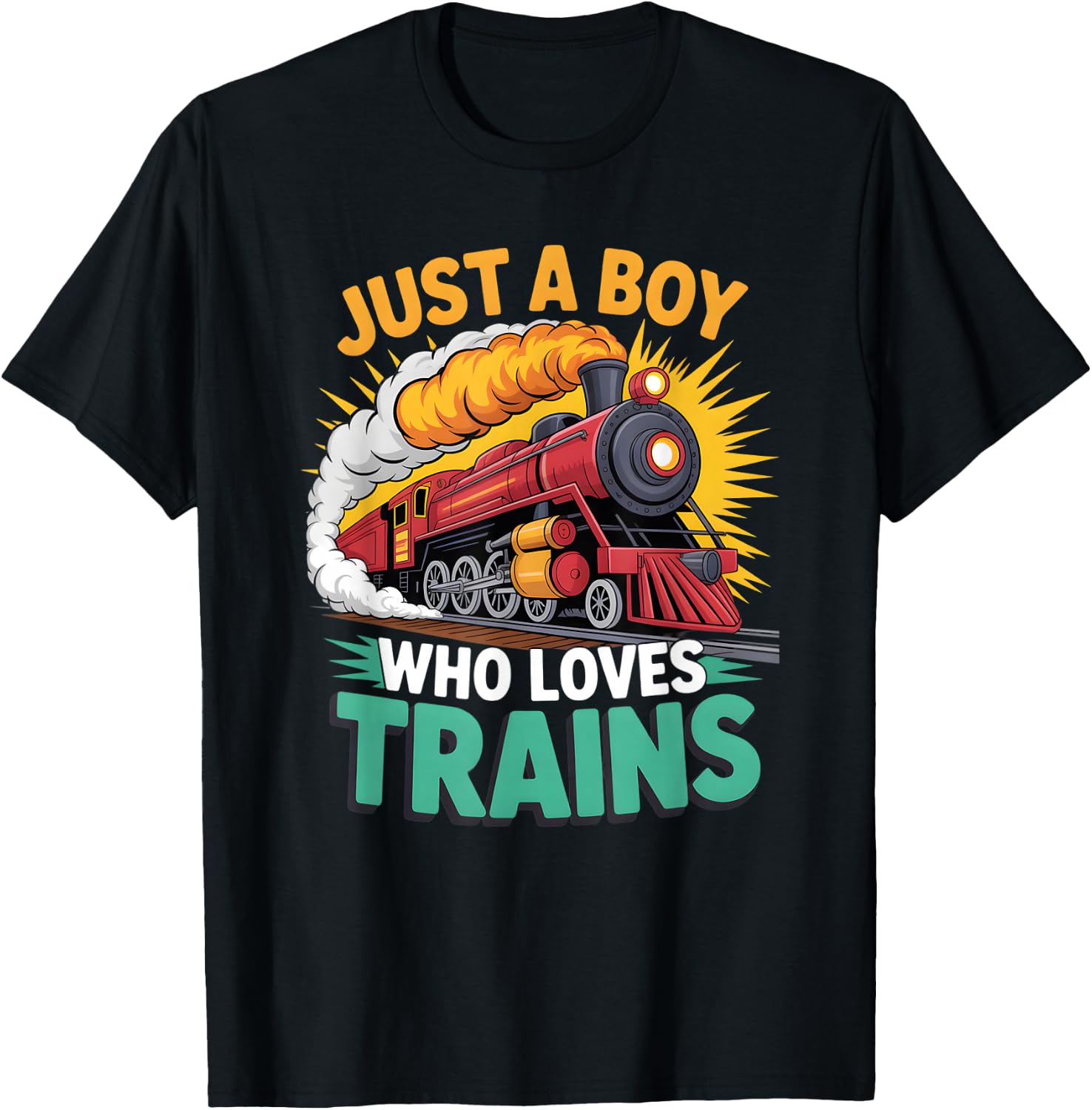 Boys Train T-Shirt - T-Shirt | Black