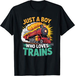 Boys Train T-Shirt - T-Shirt | Black