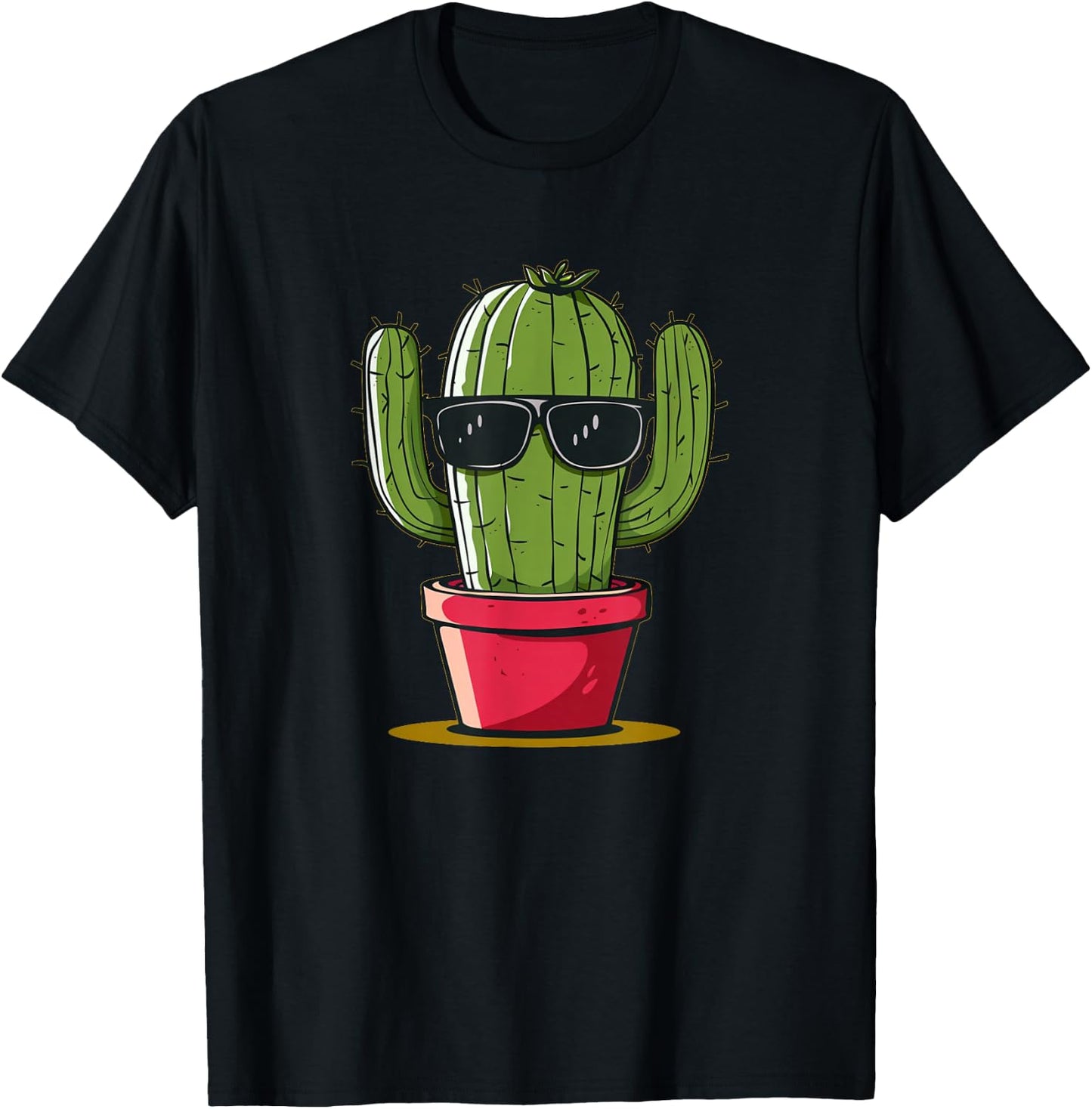 Stunning Cactus Sunglasses T-Shirt - T-Shirt | Black