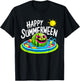 Happy Summerween Summer Watermelon Jack-o-lantern Halloween T-Shirt - T-Shirt | Black