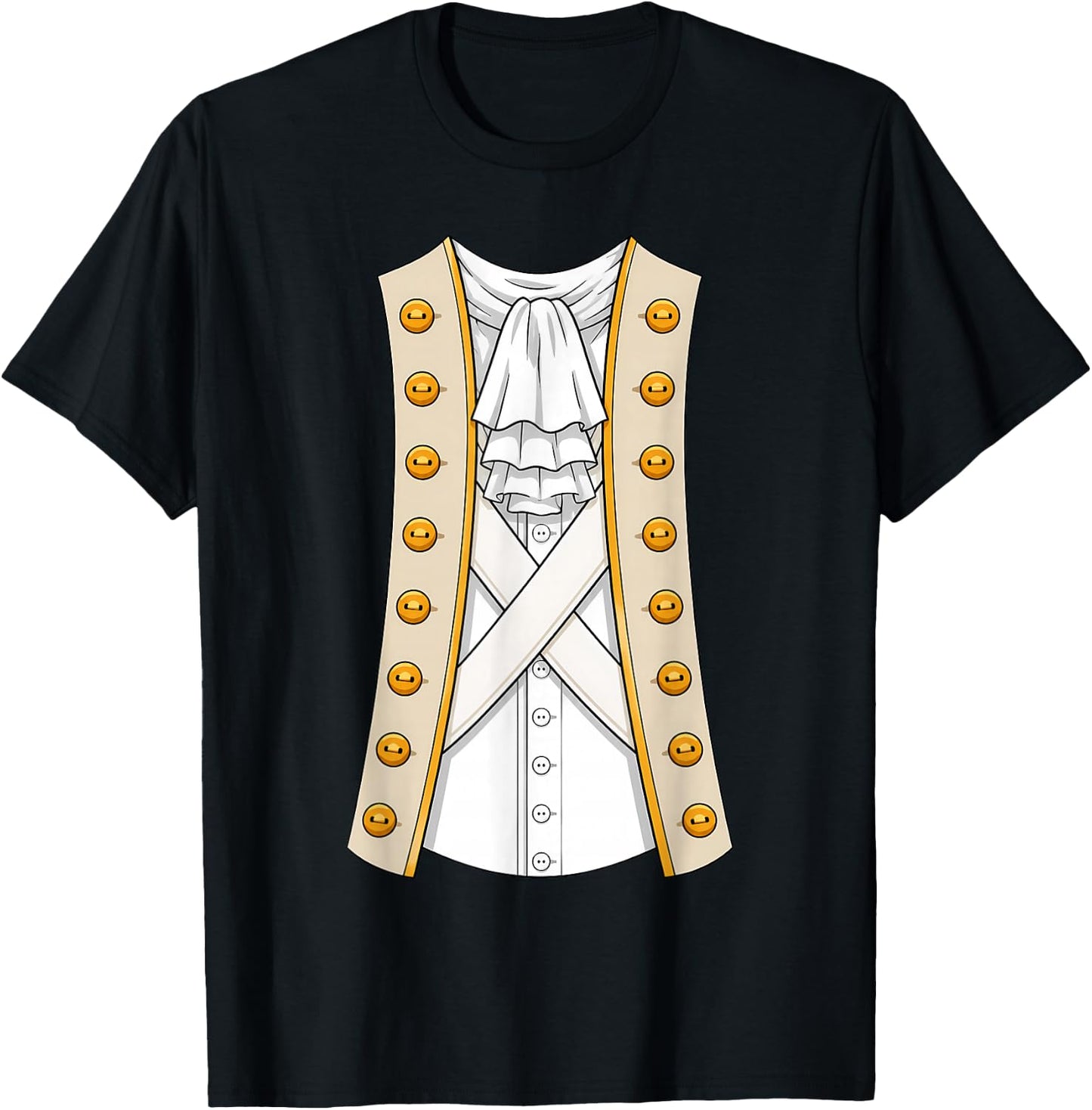 George Washington Revolutionary War Costume T-Shirt - T-Shirt | Black