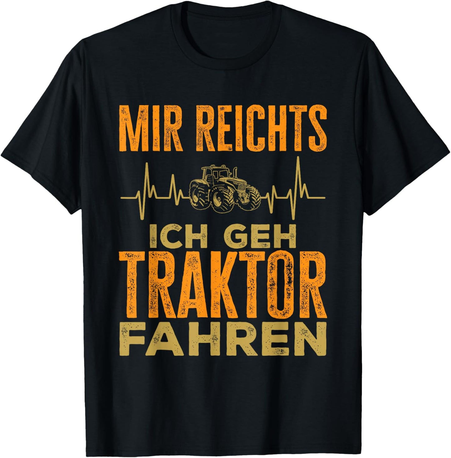 with German Text "Landwirt Mir Reicht", black T-Shirt - T-Shirt | Black