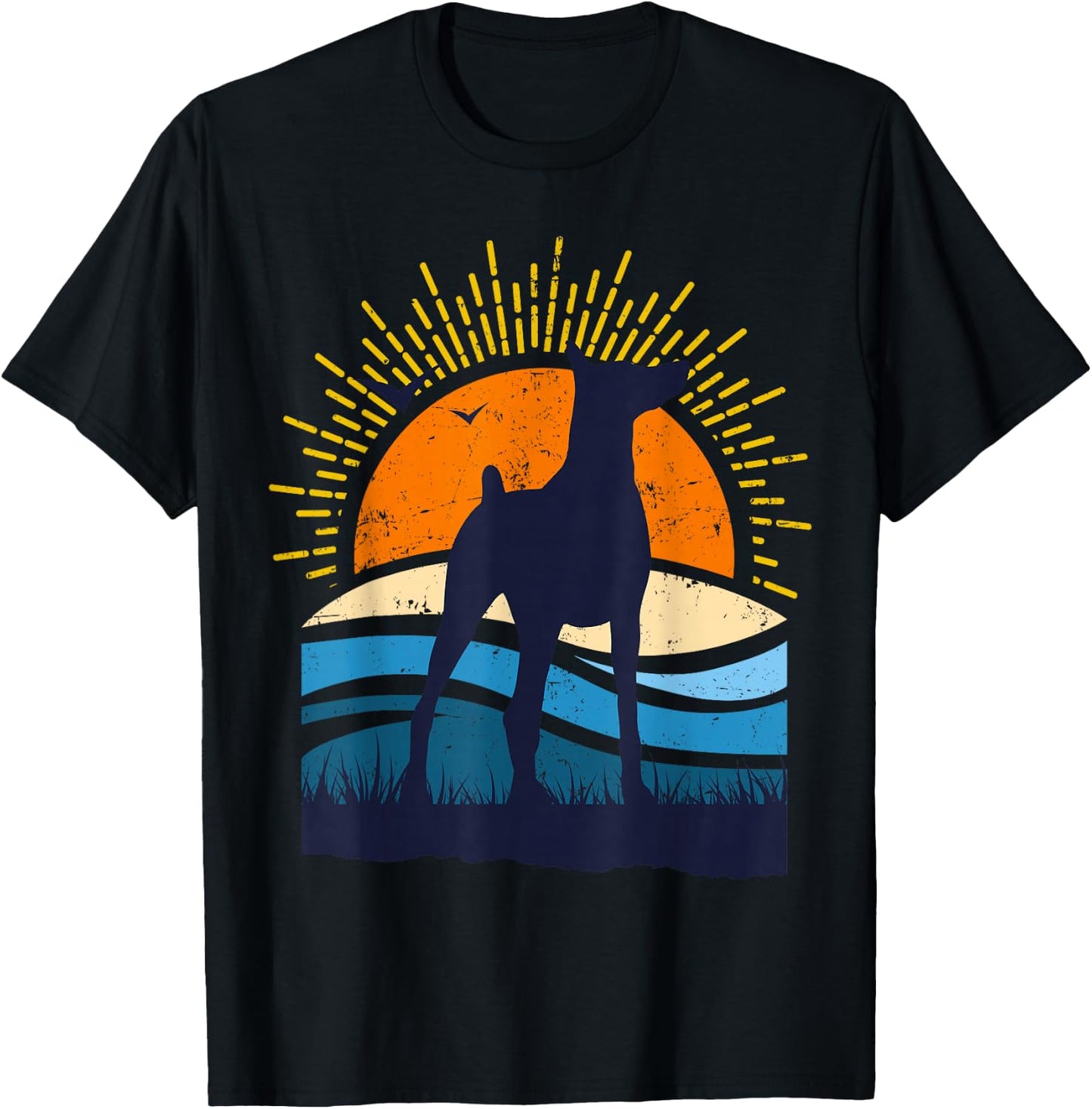 Doberman Pinscher Dobie Dog T-Shirt - T-Shirt | Black