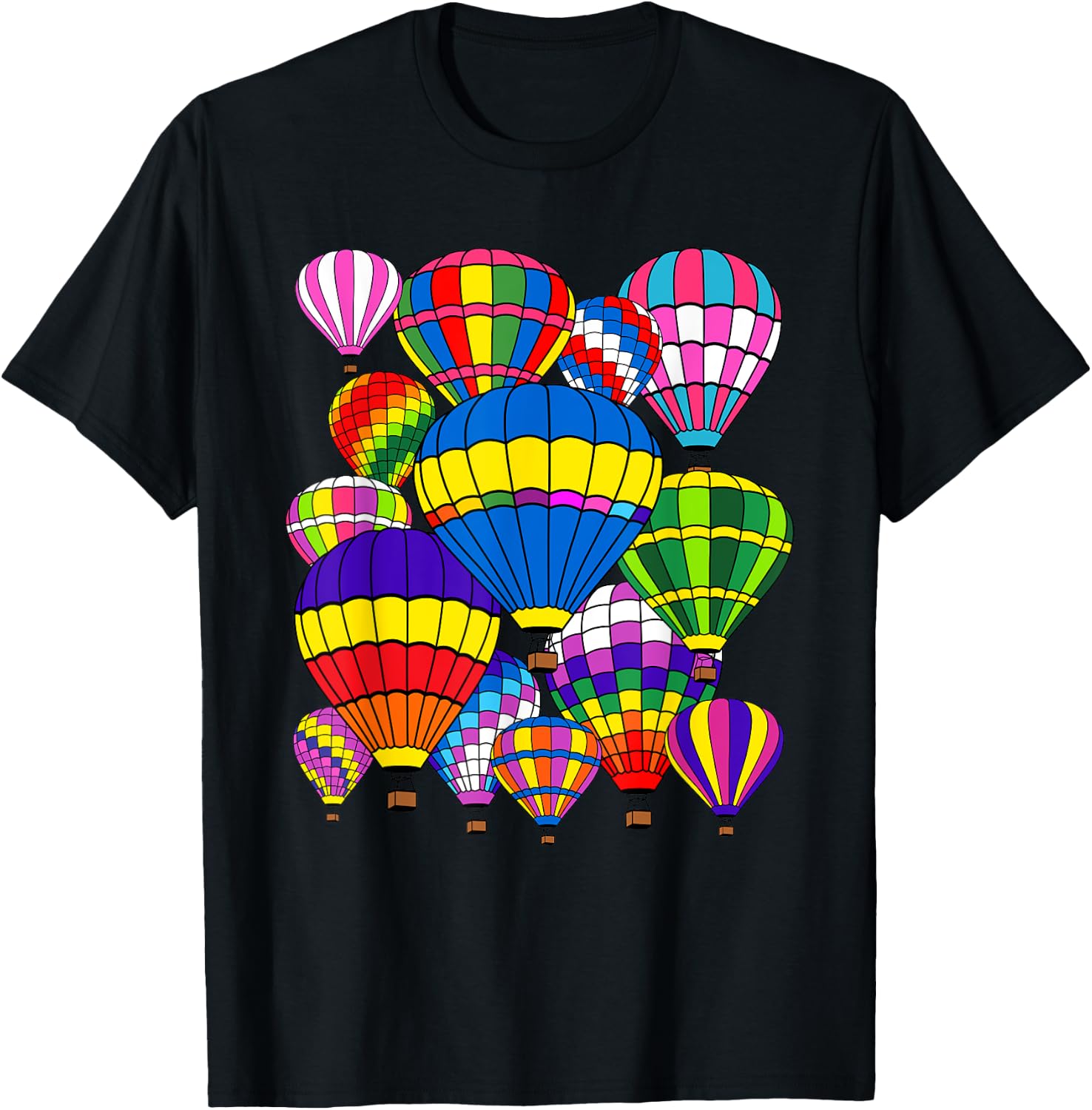 Funny Hot Air Balloon Festival Balloonist Fly Ballooning T-Shirt - T-Shirt | Black