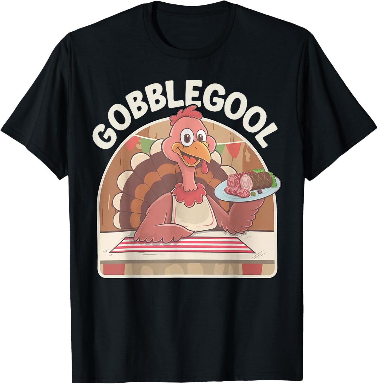 Adults Thanksgiving - Black, Small, Short Sleeve T-Shirt - T-Shirt | Black
