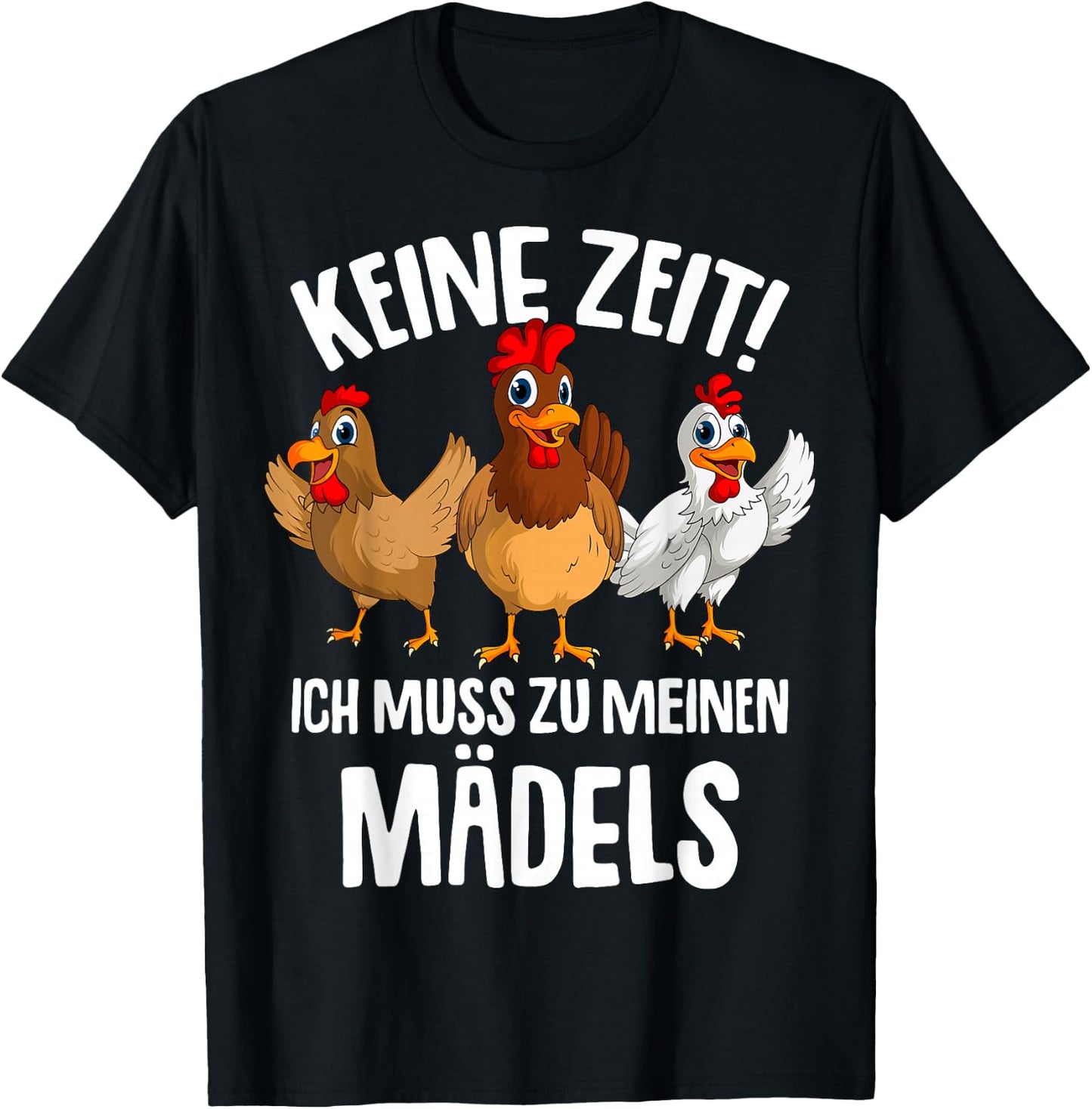 Chicken Farmer Chicken , black T-Shirt - T-Shirt | Black