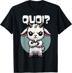 Goat Funny Girls Boys Goats , Black, S T-Shirt - T-Shirt | Black