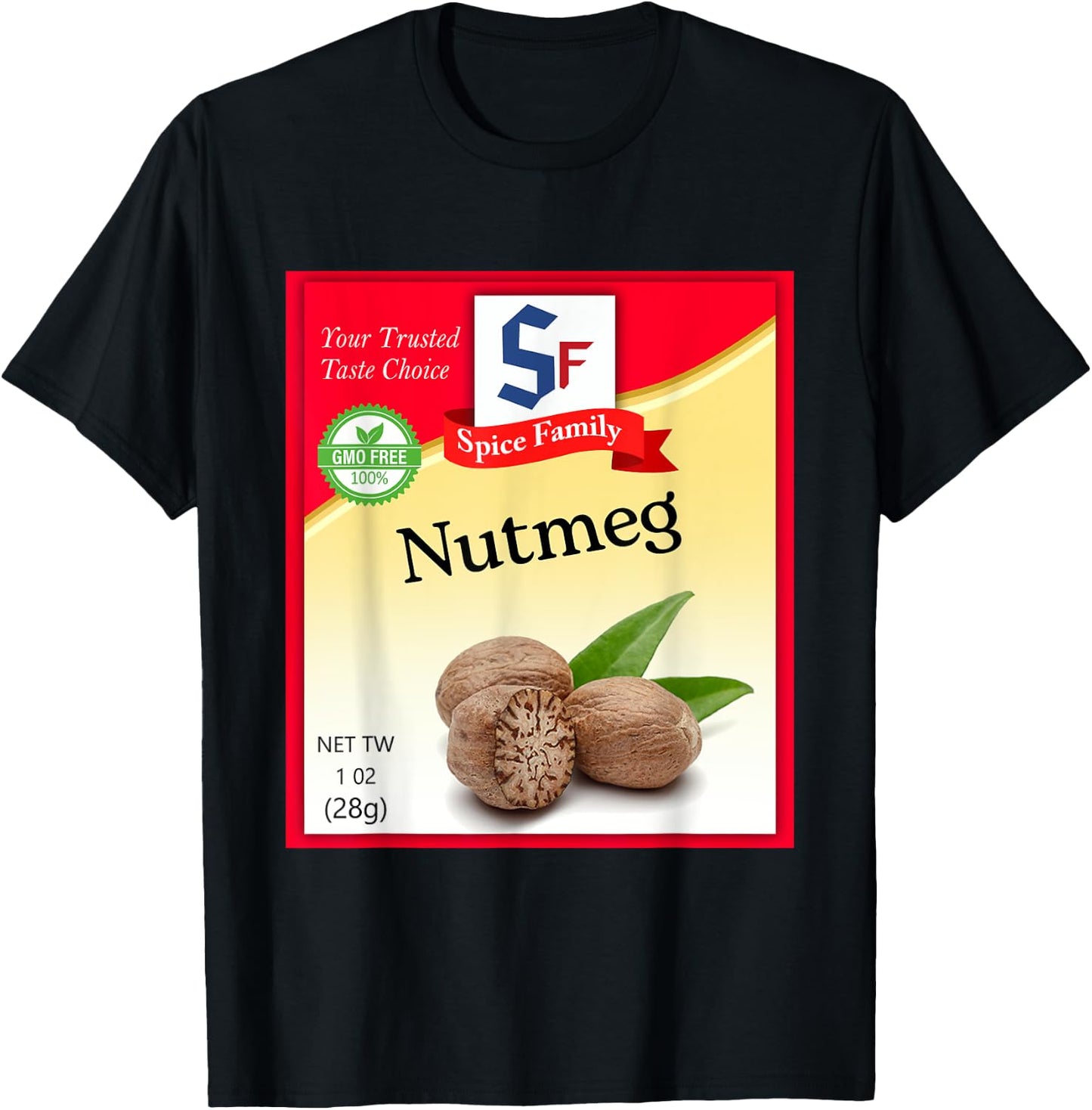 Nutmeg Spice Condiment Costume Holiday Spice Group Costumes T-Shirt - T-Shirt | Black
