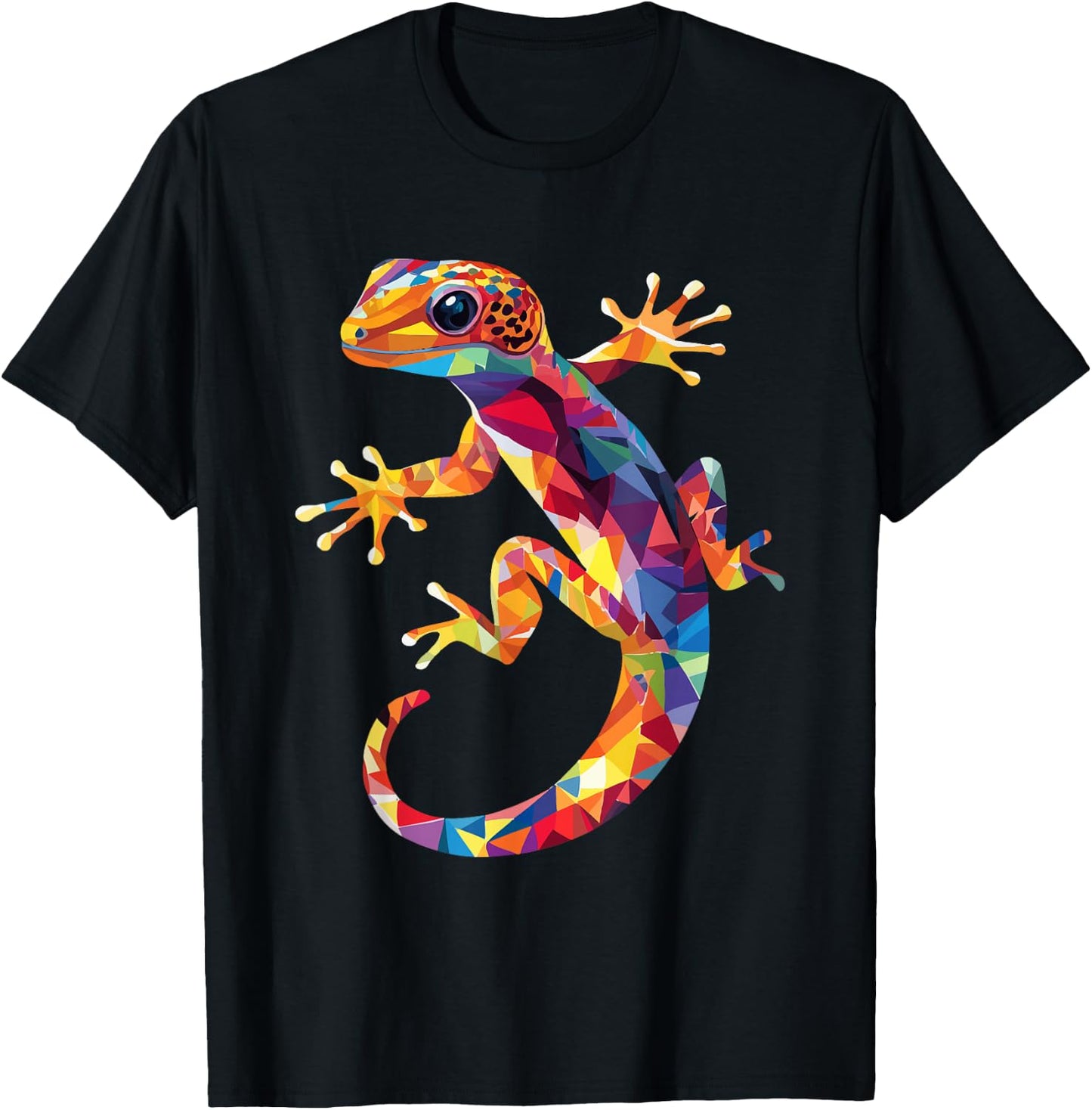 Leopard Gecko Color Pop Art Gecko Lovers , Black, S T-Shirt - T-Shirt | Black