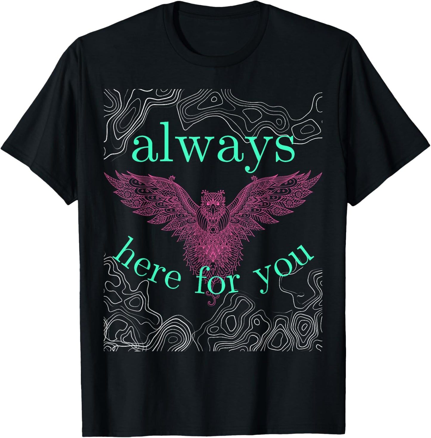 Owl Mandala Simply Sweet Barn Bird Attitude Southern Prep T-Shirt - T-Shirt | Black