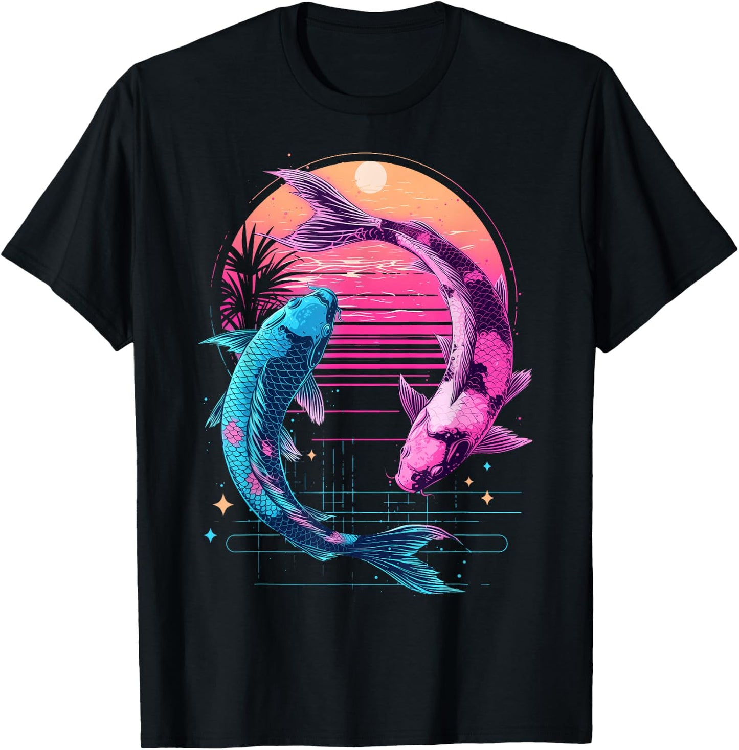Koi Japonais Aesthtetic Japon T-Shirt - T-Shirt | Black