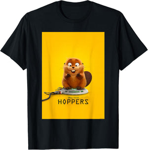 Disney and Pixar's Hoppers Robot Beaver Mabel Poster Art T-Shirt - T-Shirt | Black