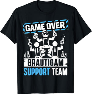 Junggesellenabschied JGA Männer Team Bräutigam JGA T-Shirt - T-Shirt | Black