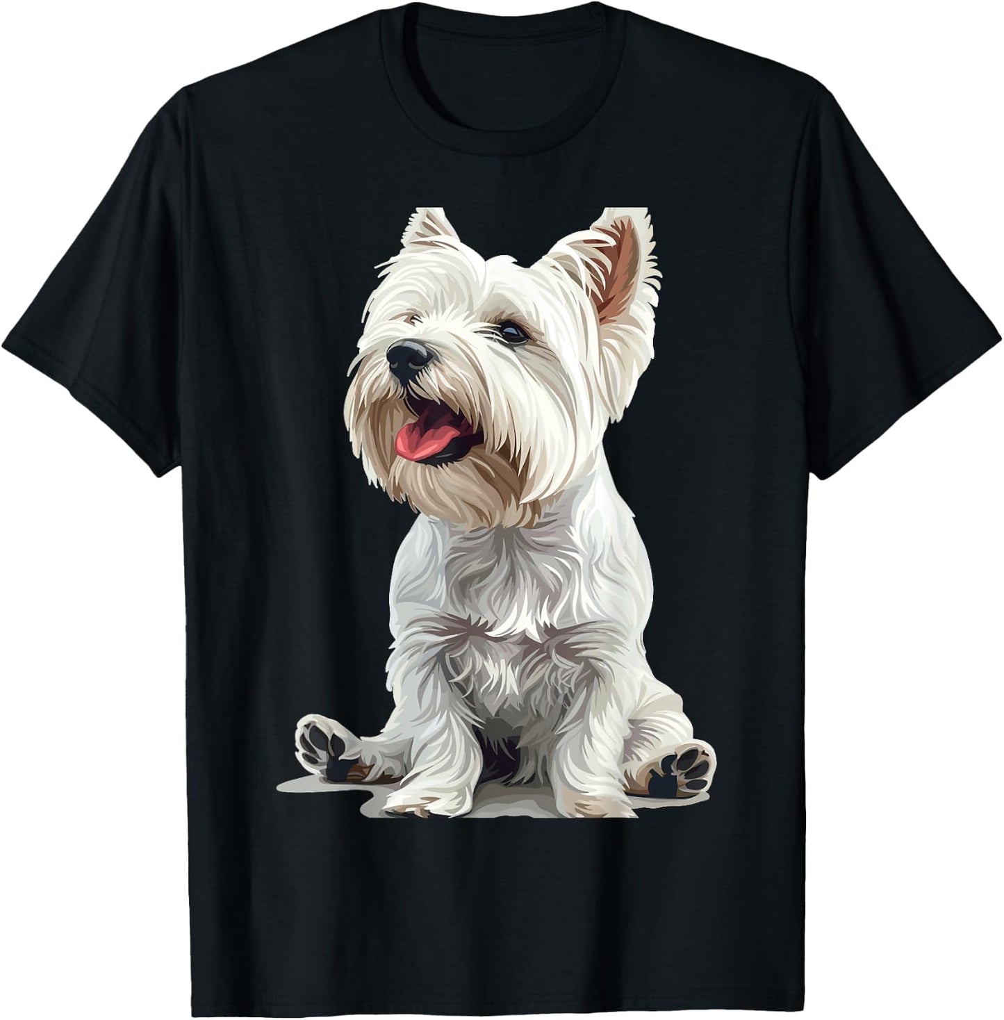 West Highland White Terrier Dog Breed Westie T-Shirt - T-Shirt | Black