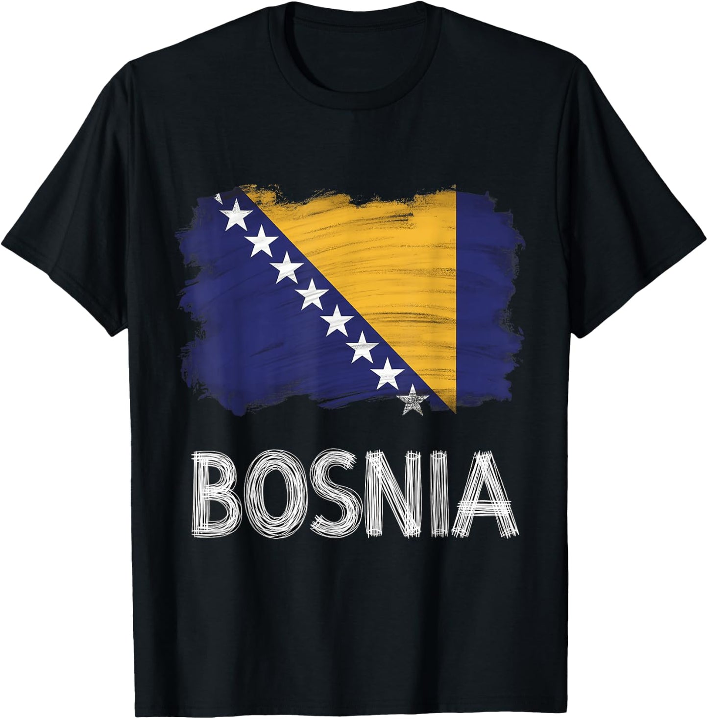 Bosnia and Herzegovina Flag Bosnian Roots T-Shirt - T-Shirt | Black
