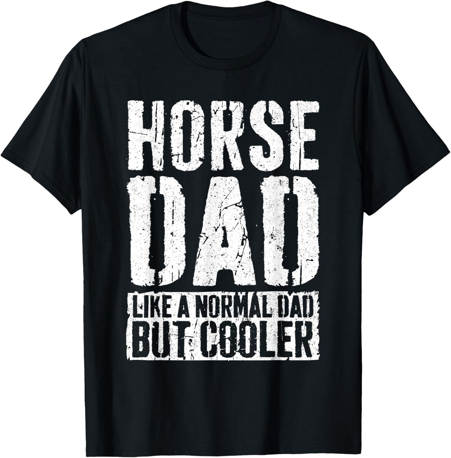 Pferd Papa Shirt Herren Vatertag Pferd Papa T-Shirt - T-Shirt | Black