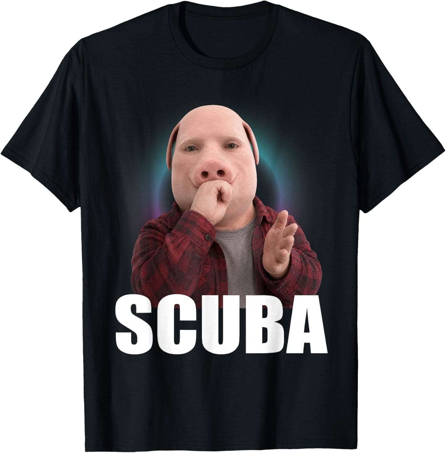 Funny Scuba Dance Meme John Pork BrainRot T-Shirt - T-Shirt | Black