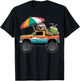 Cute Sloth Monster Truck with Coconut T-Shirt - T-Shirt | Black