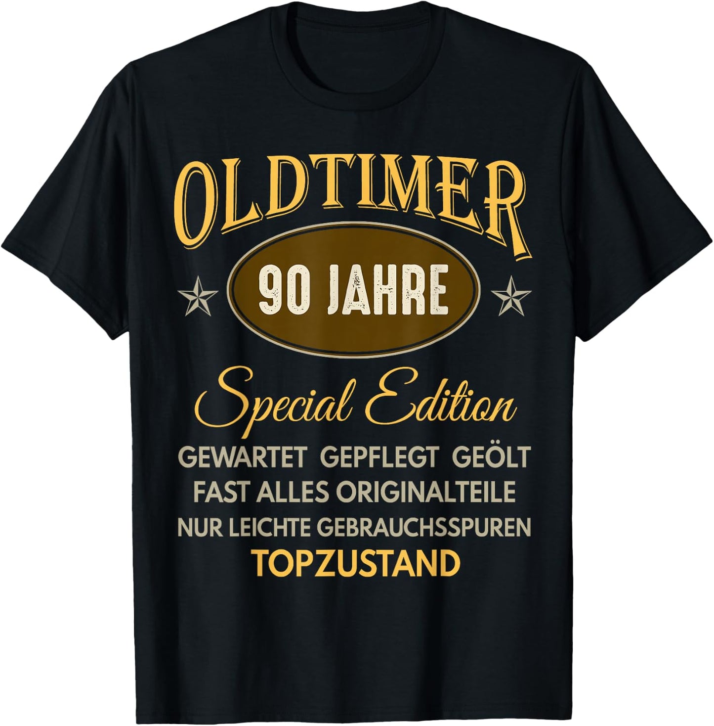90. Geburtstag Mann Frau 90 Jahre 1936 Deko Lustig Geschenk T-Shirt - T-Shirt | Black