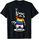 Raccoon LGBTQ Pride Month T-Shirt - T-Shirt | Black