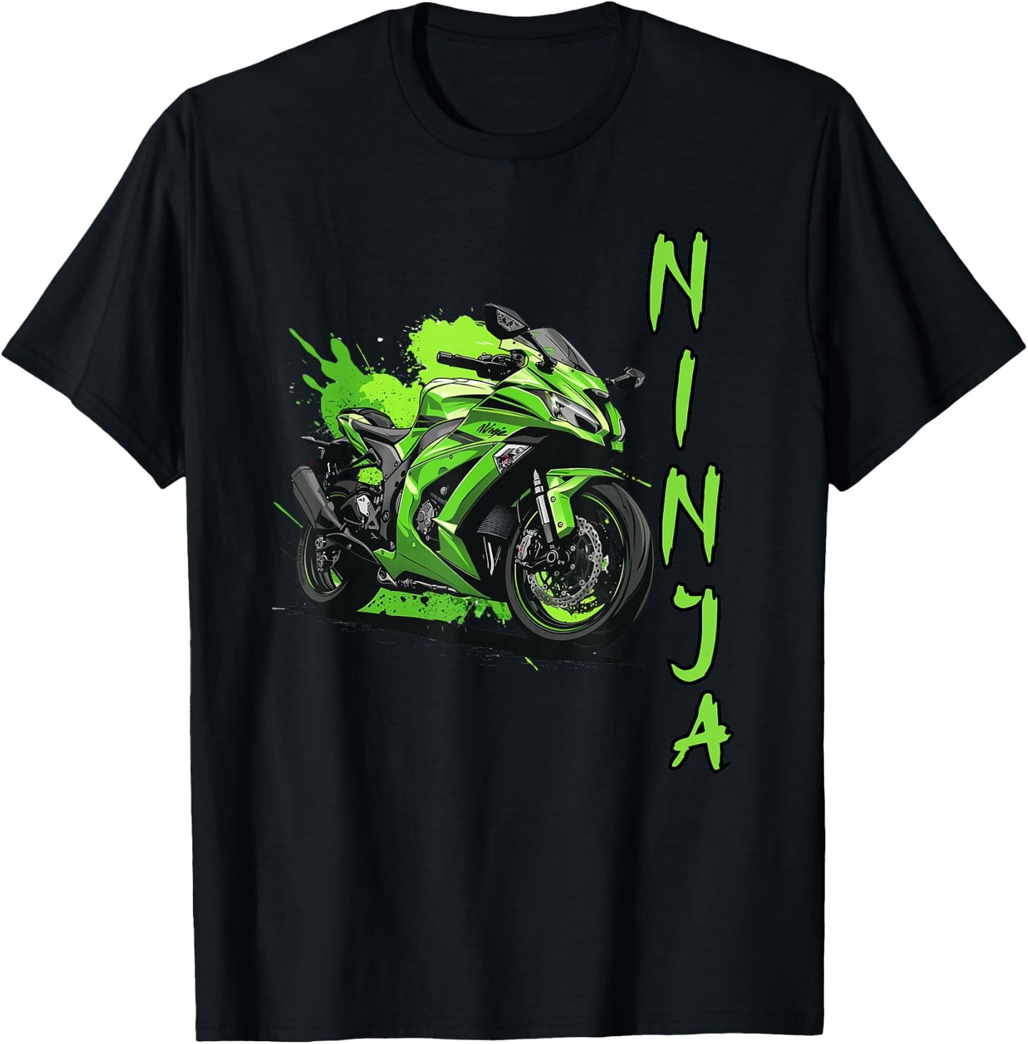 Ninja Motorcycle Sportbike T-Shirt - T-Shirt | Black