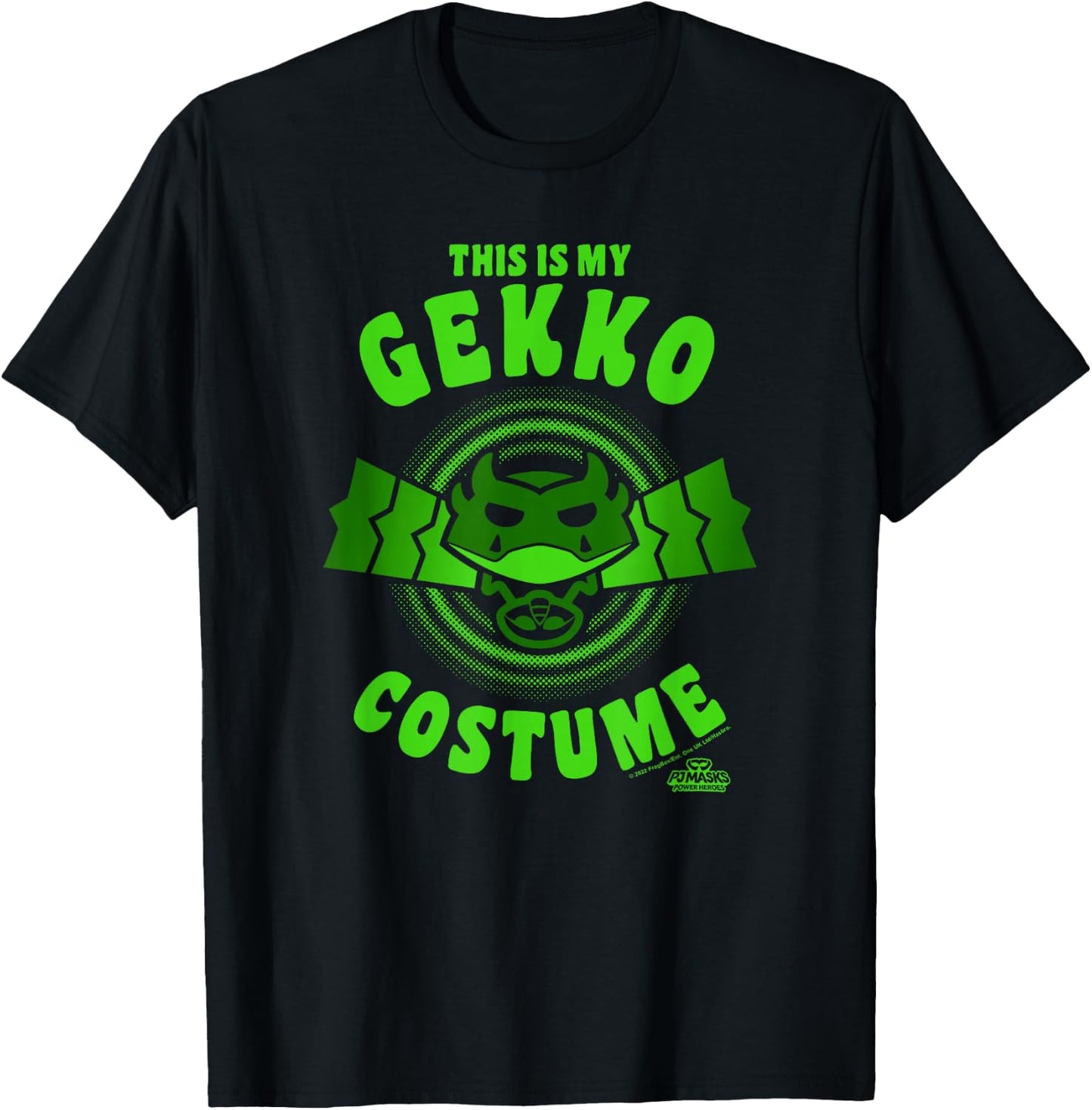 PJ Masks Halloween This is My Gekko Costume Logo T-Shirt - T-Shirt | Black