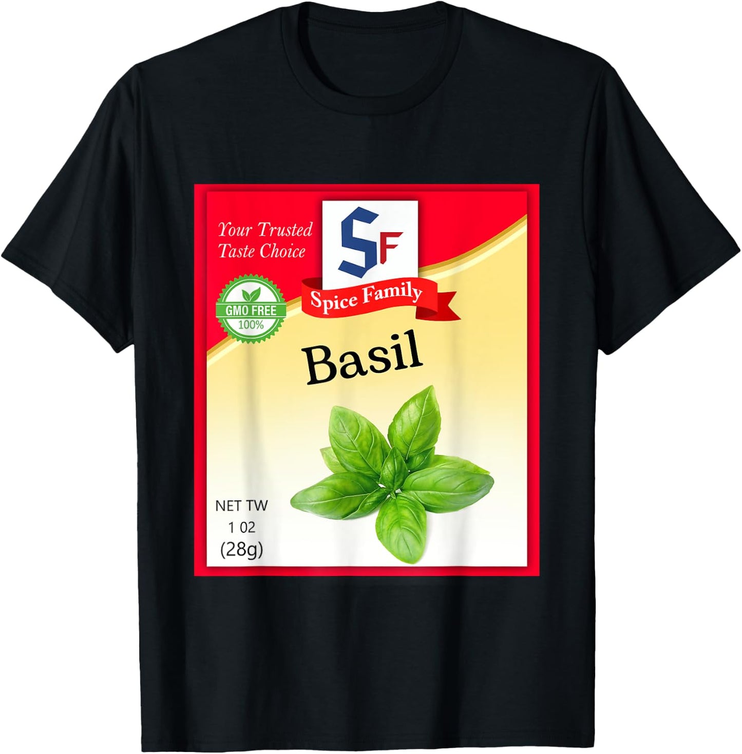 Basil Spice Condiment Costume Holiday Spice Group Costumes T-Shirt - T-Shirt | Black