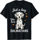 Just A Boy Who Loves Dalmatians T-Shirt - T-Shirt | Black