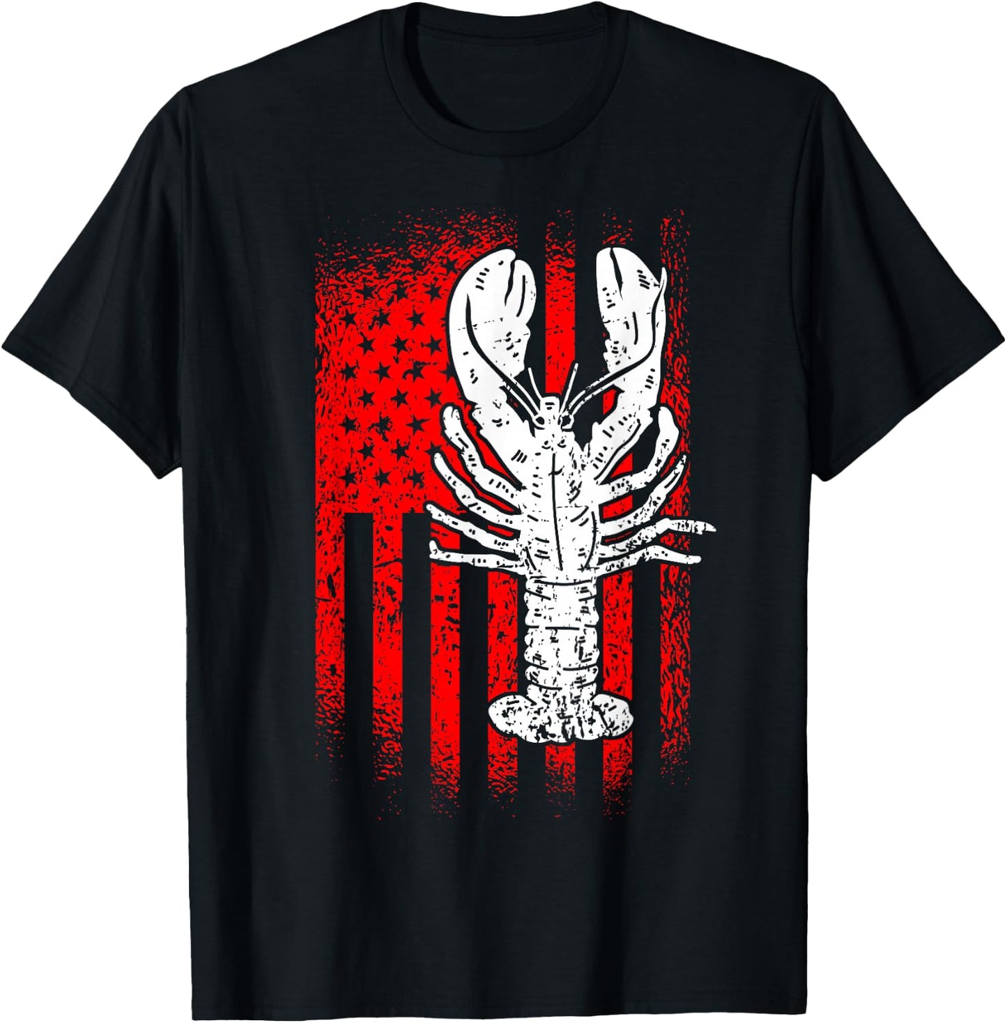 American Lobster USA Seafood Lover T-Shirt - T-Shirt | Black