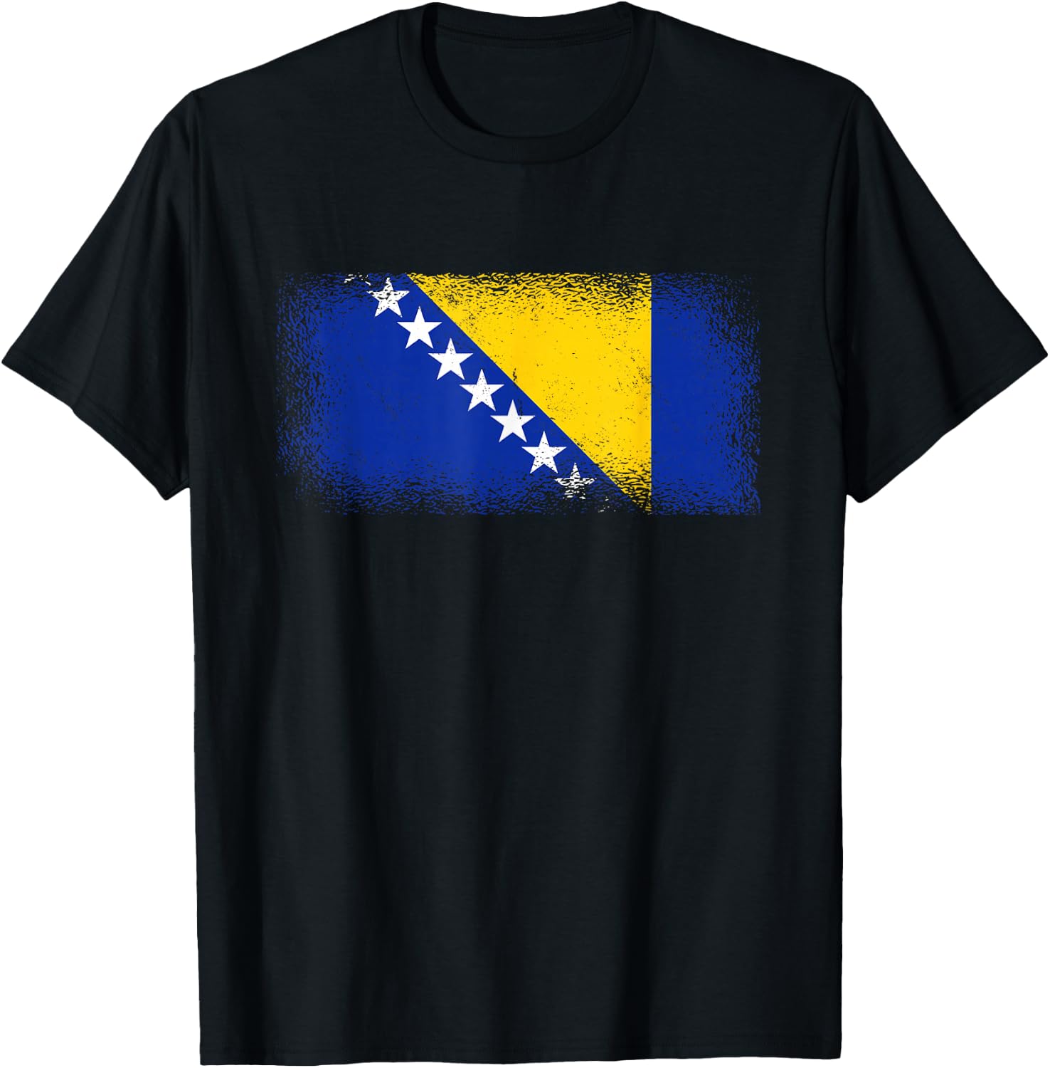 Bosnische Flagge Bosnien und Herzegowina T-Shirt - T-Shirt | Black