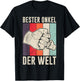 Men's with Bester Onkel der Welt Design, black T-Shirt - T-Shirt | Black