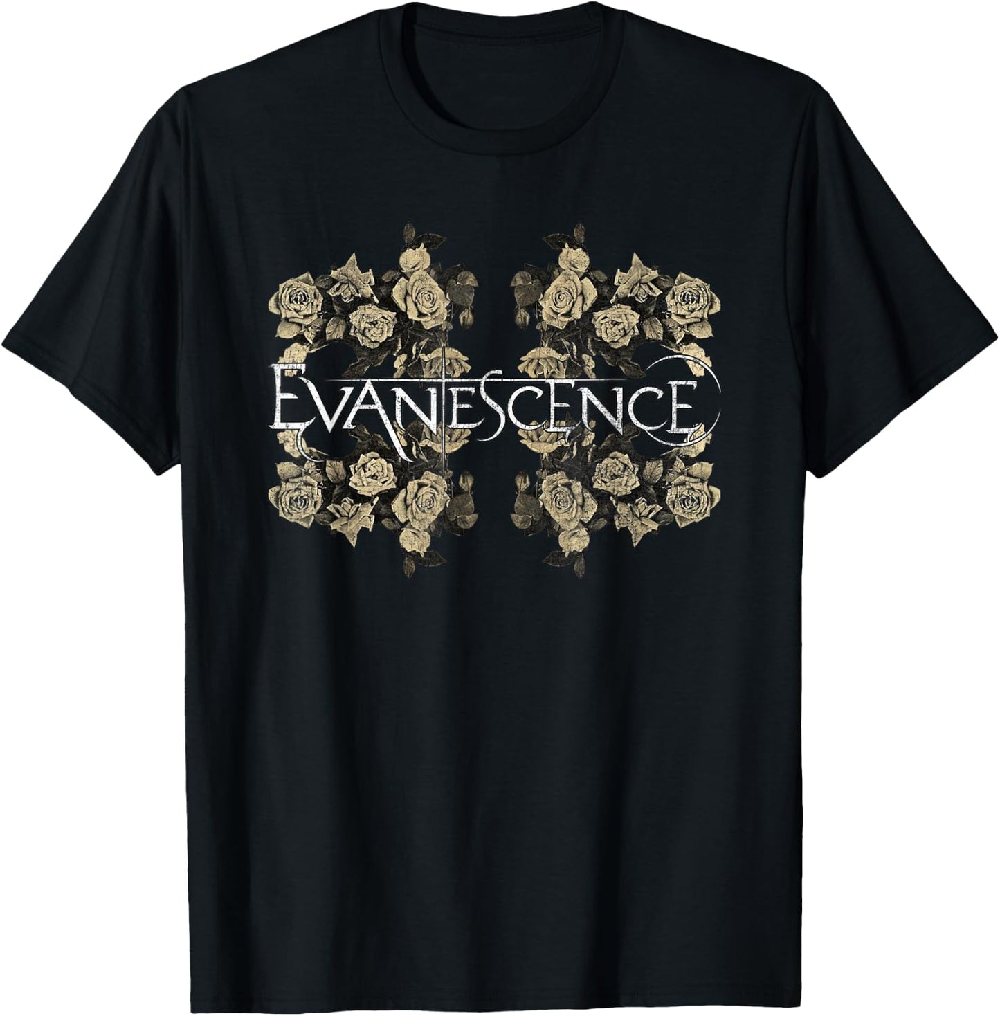 Evanescence – Roses On Asphalt T-Shirt - T-Shirt | Black