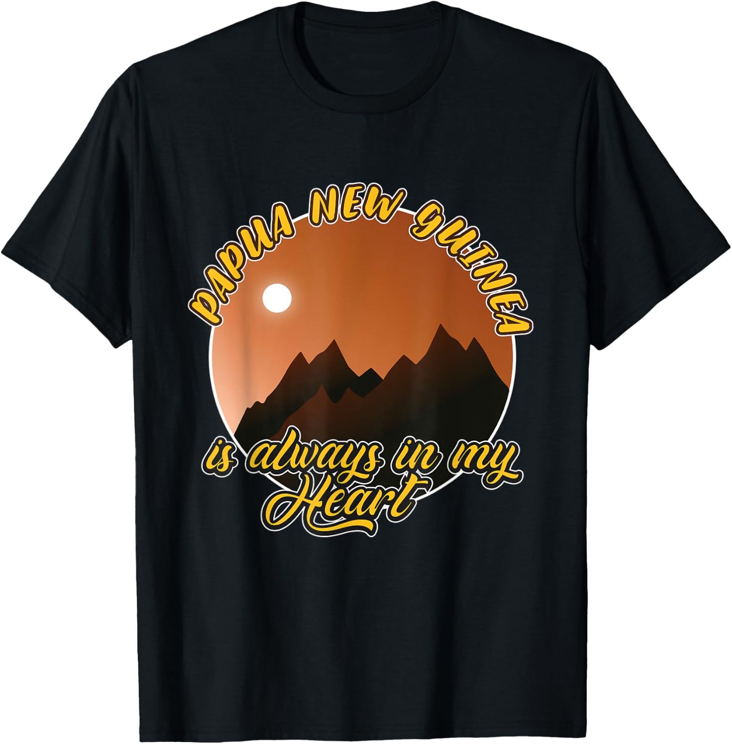 papua new guinea Is always in my Heart T-Shirt - T-Shirt | Black