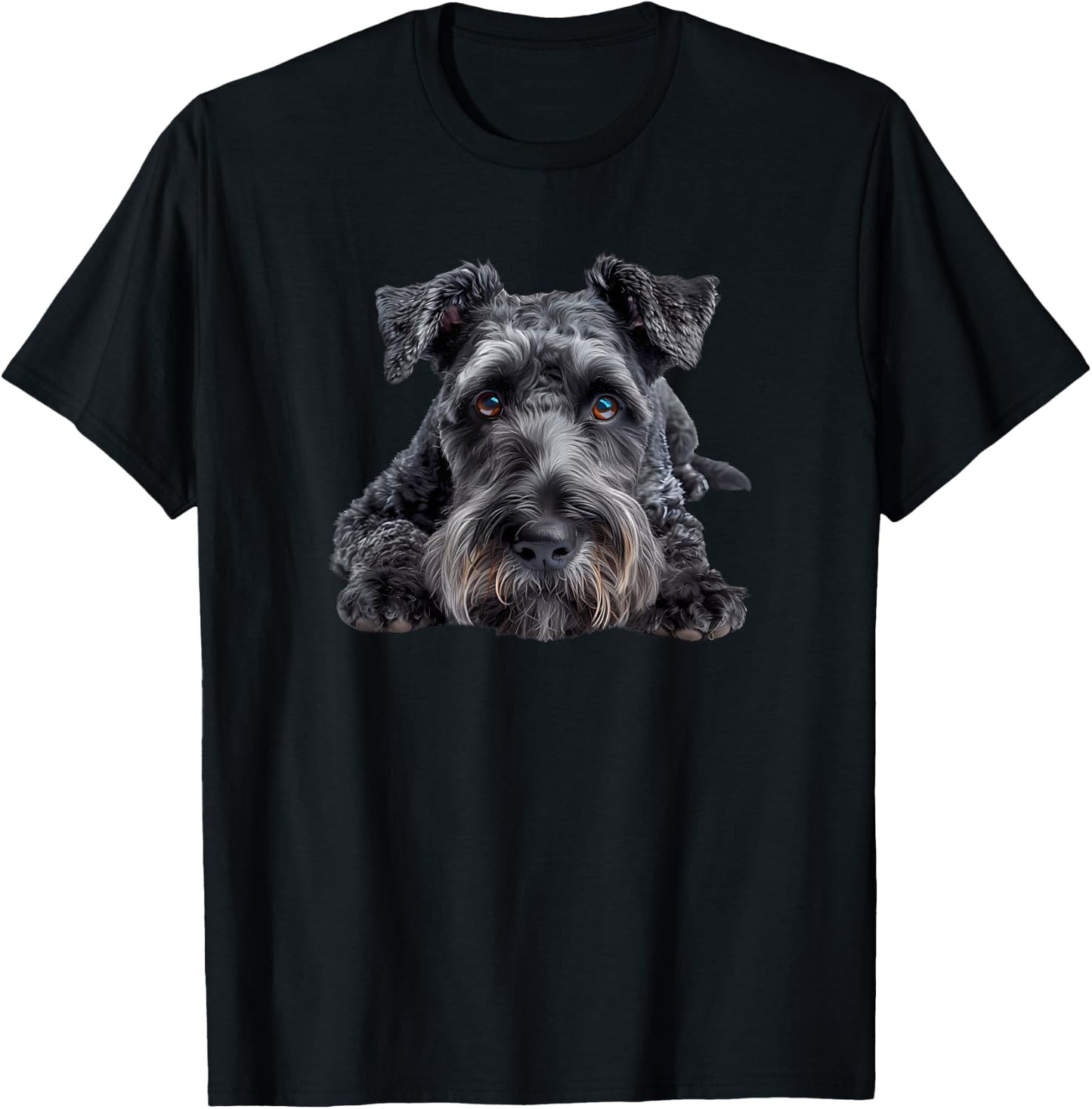 Lazy Kerry blue terrier T-Shirt - T-Shirt | Black