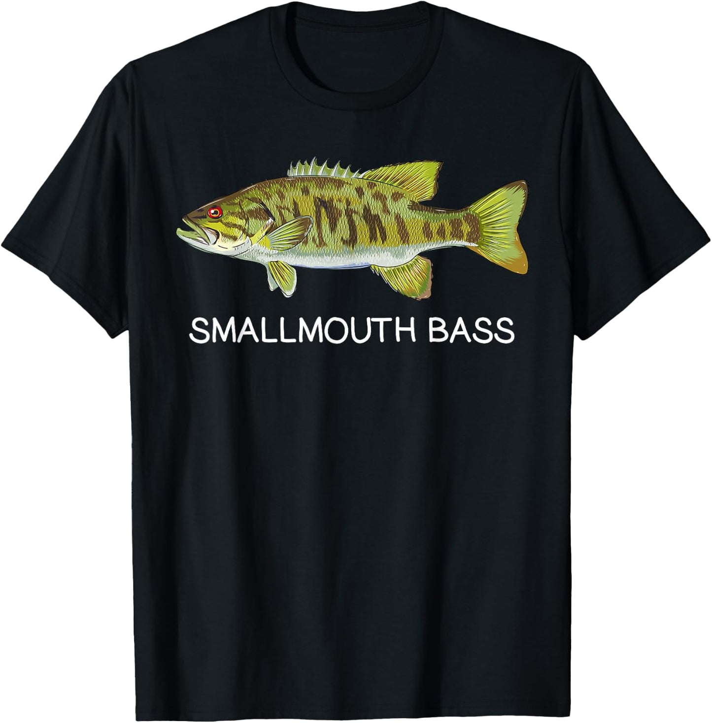 Smallmouth Bass Freshwater Game Fish T-Shirt - T-Shirt | Black