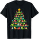 Cute Frog Christmas Tree Funny Xmas Frog Lover Men Women T-Shirt - T-Shirt | Black