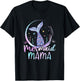 Mermaid Mama - Birthday Mermaid Girl Beach Tail T-Shirt - T-Shirt | Black