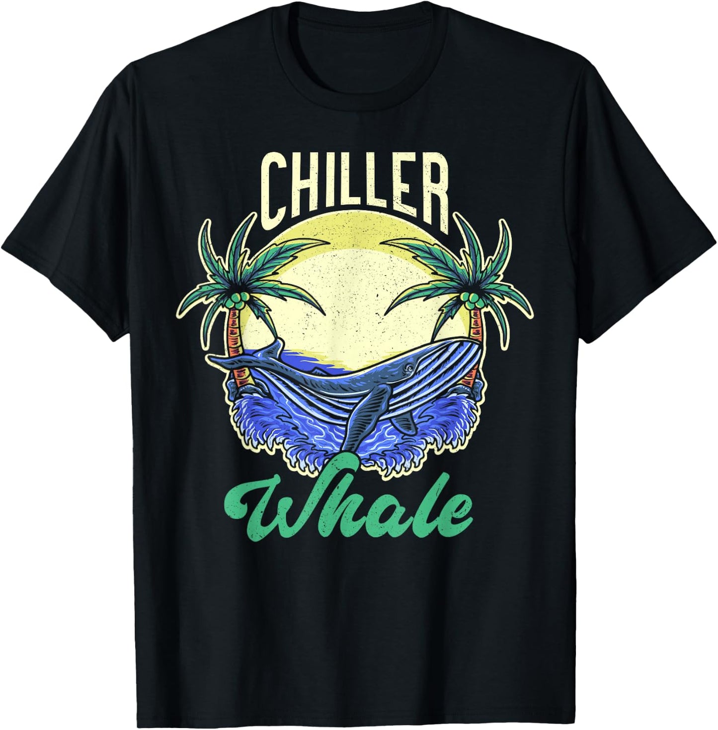 Chiller Whale Funny Whale Watching T-Shirt - T-Shirt | Black