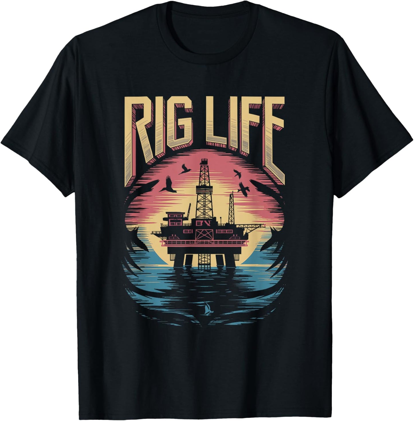 Rig Life Amazing Oilfield Oilfield Rig T-Shirt - T-Shirt | Black