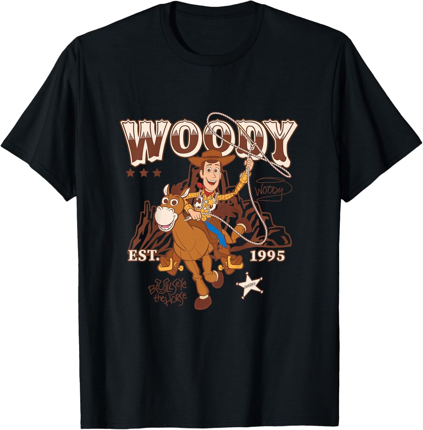 Kinder Toy Story Woody Cowboy T-Shirt - T-Shirt | Black