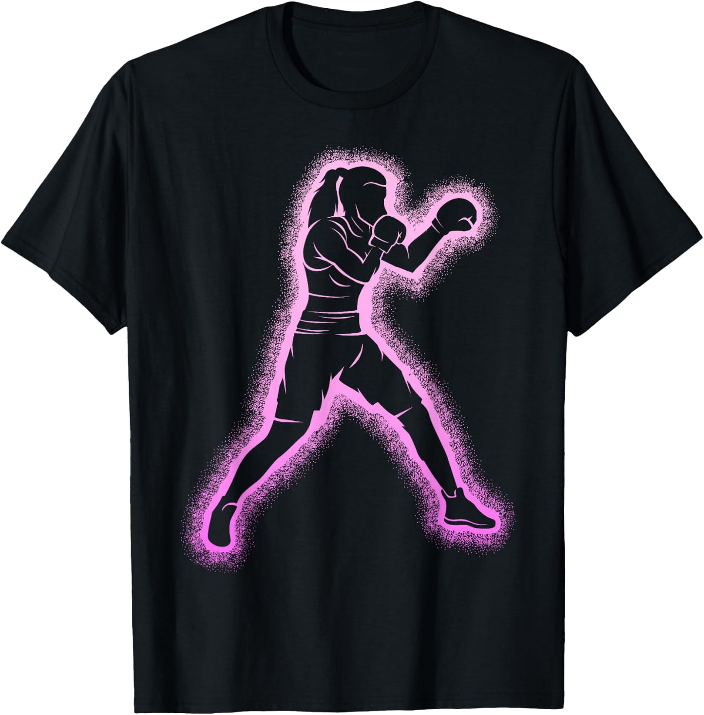 Boxen Boxerin Mädchen Damen Kinder T-Shirt - T-Shirt | Black