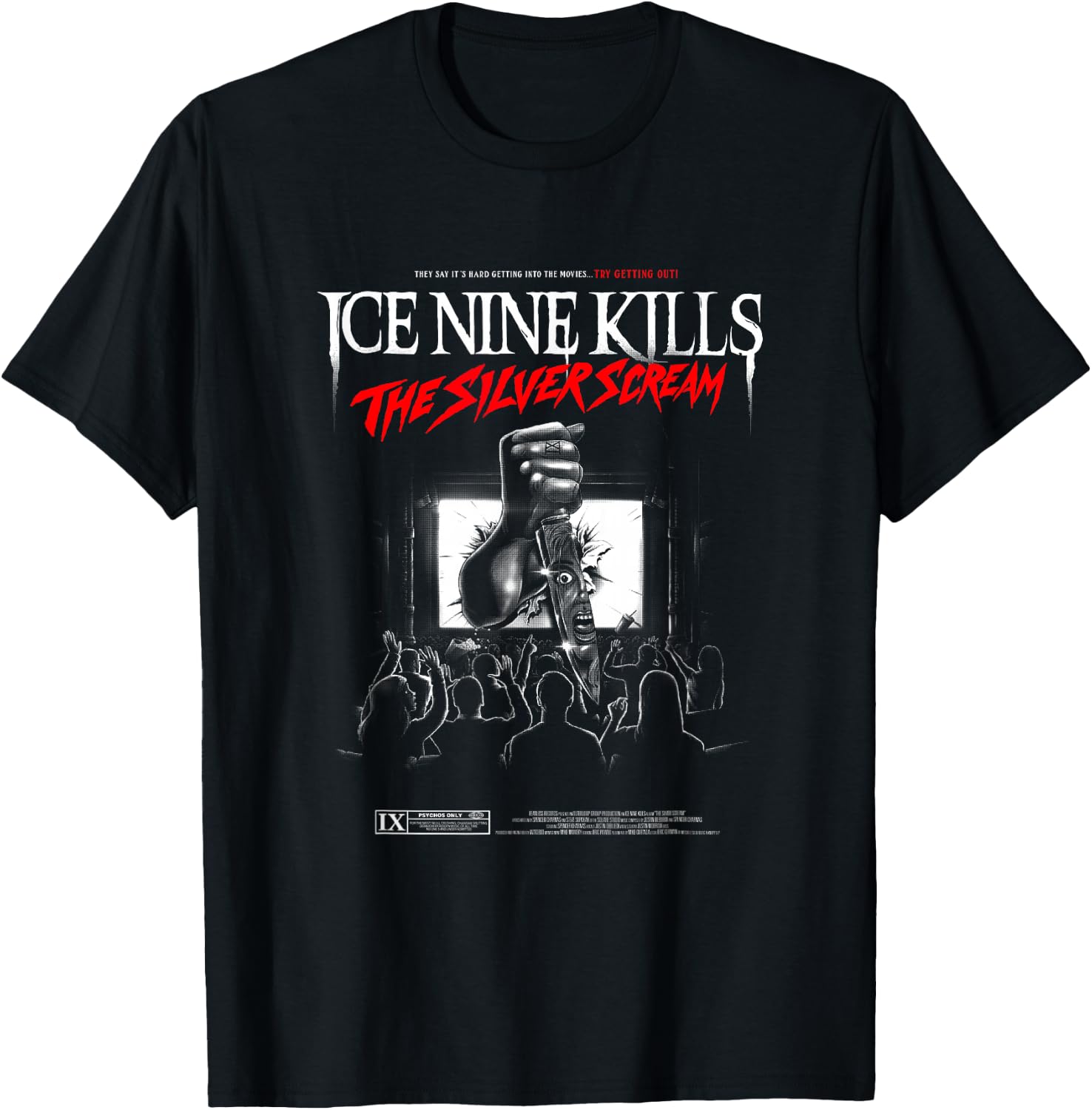 Ice Nine Kills The Silver Scream Cover , black T-Shirt - T-Shirt | Black
