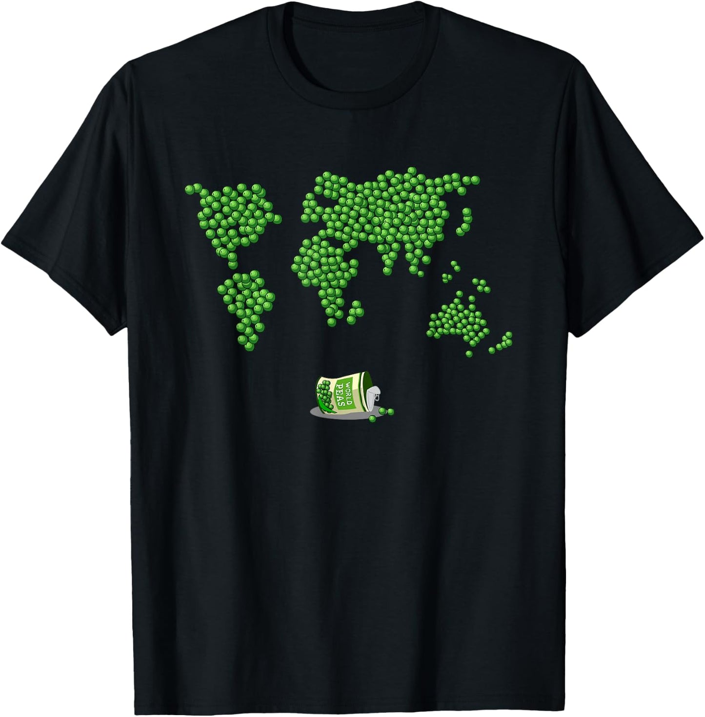 World Peas Pun Gifts Sarcastic Dad Joke Funny Pun T-Shirt - T-Shirt | Black